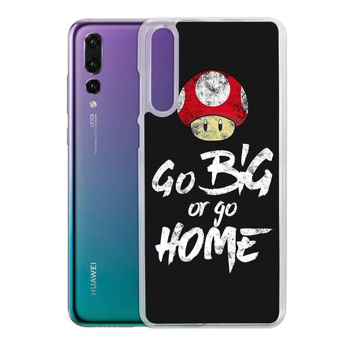 Coque Pour Huawei P20 Lite - Go Big Or Go Home Musculation