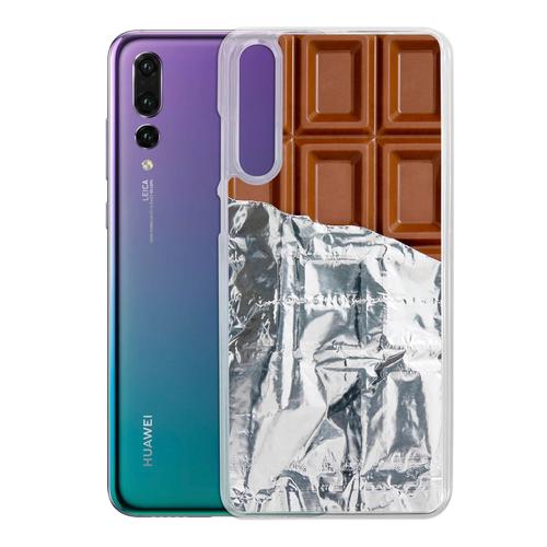 Coque Pour Huawei P20 Lite - Tablette Chocolat Alu