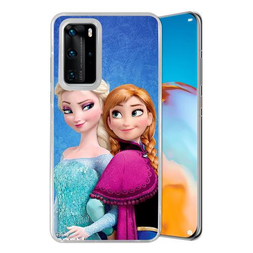 Coque Pour Huawei P40 - Reine Des Neiges Elsa Et Anna