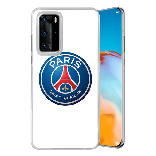 Coque Pour Huawei P40 Pro - Logo Psg Fond Blanc