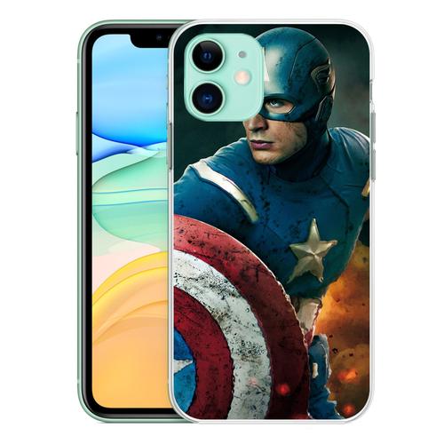 Coque Pour Iphone 11 - Captain America Comics Avengers