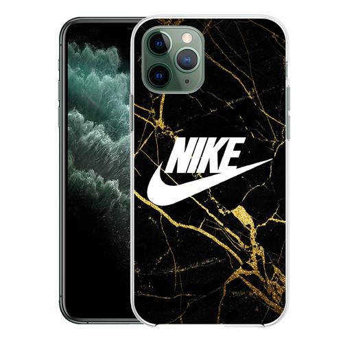 Coque Pour Iphone 11 Pro - Nike Logo Gold Marbre
