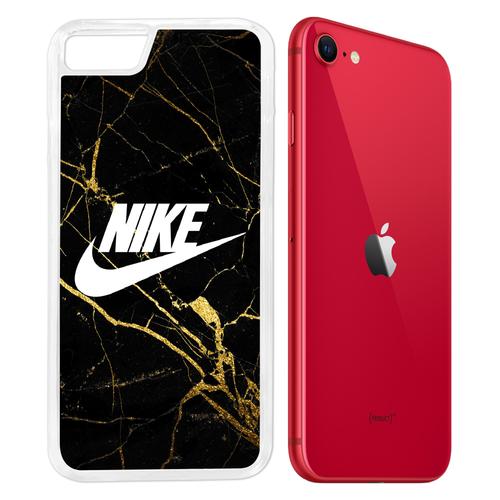 Coque Pour Iphone Se 2020 - Nike Logo Gold Marbre