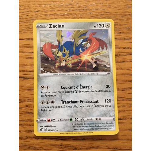 (663) Zacian 139/192 Pokemon
