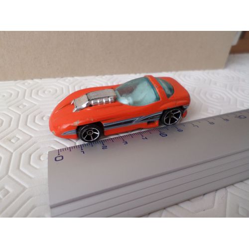Dragster Orange - Trait Noir Bleu-Hot Wheels