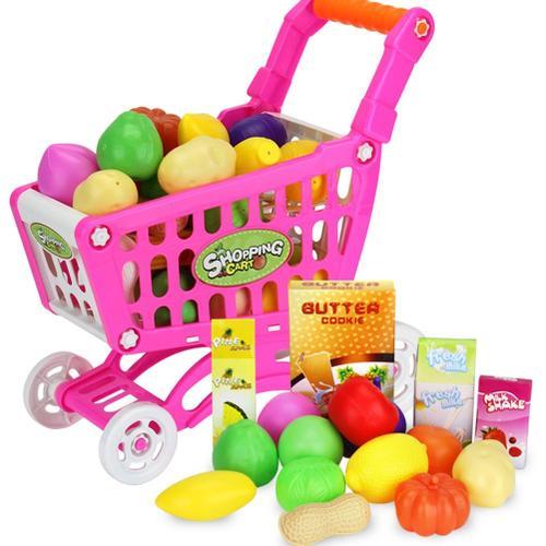 16 Pièces Mini Panier Fruits Et Légumes Semblant Jouer Maison Nourriture Jouet Simulation Chariot Supermarché Semblant Jouets