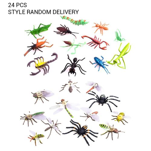 24 Simulation Insecte Jouet Modèle En Plastique Insecte Petit Animal Jouets Thème Fête Halloween Jouets Et Cadeau D'anniversaire Jouets