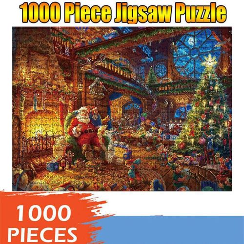 1000 Pièces Enfants Adultes Puzzle Jouet Père Noël Vacances Puzzle Décoration Familiale Puzzle Éducatif Jouet Cadeau