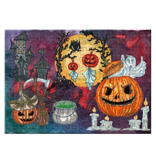 1000 Pièces Halloween Puzzle Jouet Citrouille Château Style Jeu Puzzle Pour Adultes Et Enfants Éducatif Puzzle Jouet Cadeau
