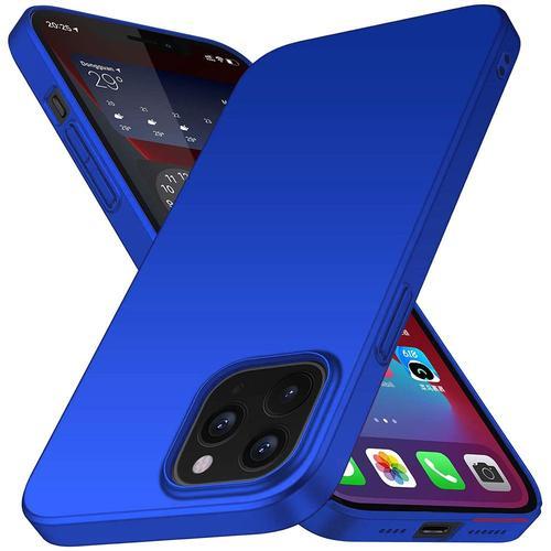 Coque Iphone 12 Pro Max Anti-Rayure, Anti-Choc, Tpu Souple, Résistante - Bleu