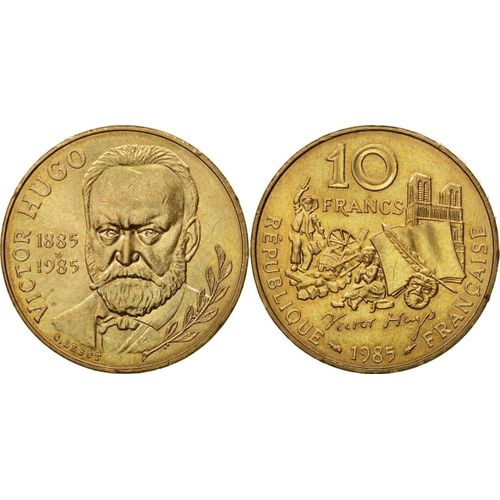 Pièce 10 Francs Victor Hugo 1985 Tranche A