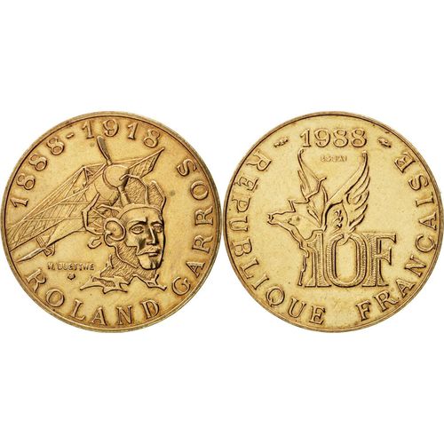 Pièce 10 Francs Roland Garros 1988