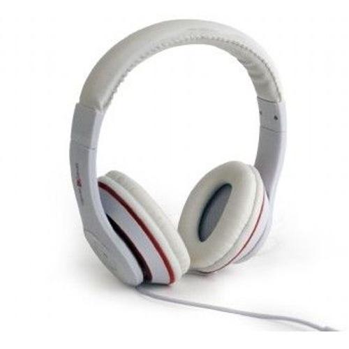 gembird casque micro gembird mhs-lax (blanc) noir