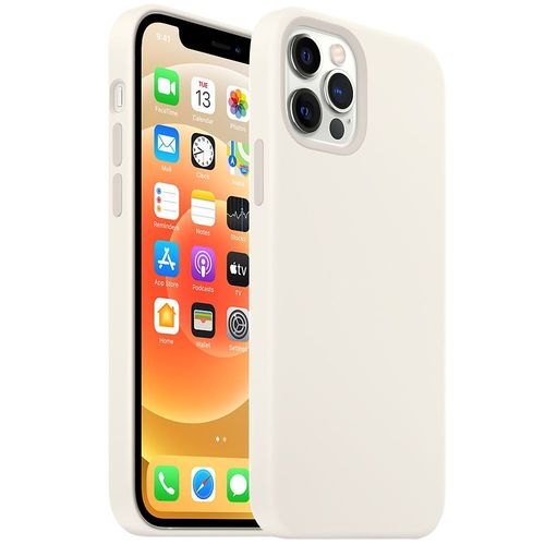 Coque Pour Iphone 12 Pro (6,1"") En Premium Tpu, Antichoc, Anti-Dérapante - Blanc