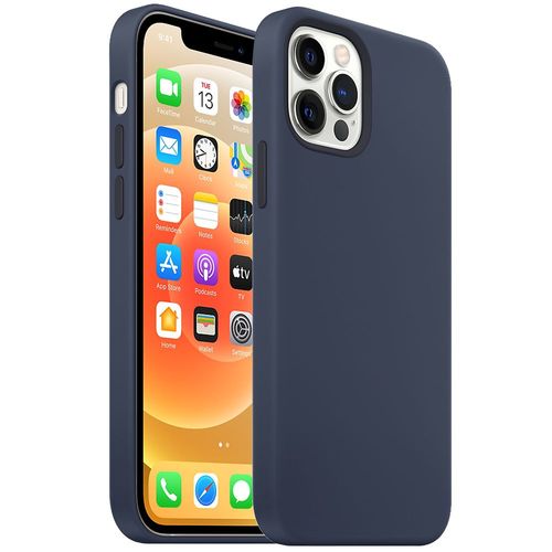 Coque Pour Iphone 12 Pro (6,1"") En Premium Tpu, Antichoc, Anti-Dérapante - Bleu Marine