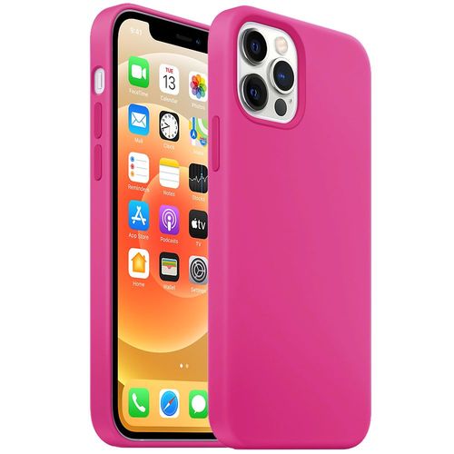 Coque Pour Iphone 12 Pro (6,1"") En Premium Tpu, Antichoc, Anti-Dérapante - Fuchsia