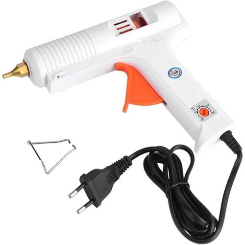 Pistolet de Colle, Pistolet ¿¿ Colle Outil de R¿¿paration D'artisanat de Pistolet ¿¿ Colle Thermofusible ¿¿ Temp¿¿rature Constante R¿¿glable Professionnel 110W (EU Plug)