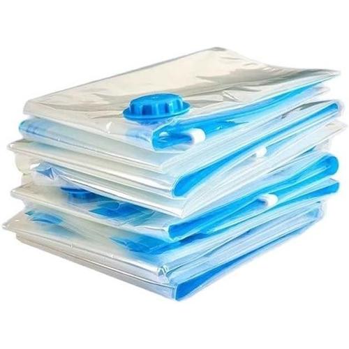 4xbags Without Pump Set of 4 Vacuum Storage Bags ¿ Space-saving Compression Bags with Zipper for Travel, Clothes, Pillows, Bedding, Home Closet Organizer. 4 bags, no pump, 80x120cm.