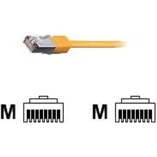 equip - Cordon de raccordement - RJ-45 (M) pour RJ-45 (M) - 25 cm - Paire torsadée blindée (SSTP) - CAT 6 - sans halogène, moulé, bloqué - orange