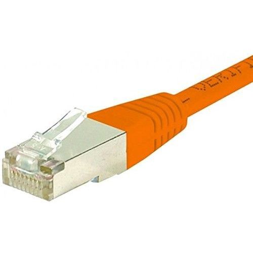 Cordon RJ45 catégorie 6 S/FTP orange - 0,3 m