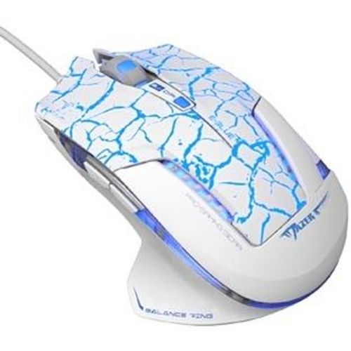 E-Blue Souris Mazer Pro, optique, 6but., 1 wheel, wire (USB), white and blue, 2500DPI, game