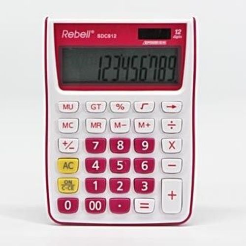 Calculatrice Rebell, RE-SDC912PK BX, pink, table, 12-digit