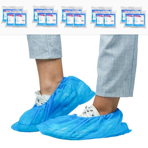 Surchaussures Jetables, Couvre-Chaussures Bleus Cpe 2000 Pièces (20 Sachets), Sur Chaussure Jetable Imperméable, Chausson Jetable Sans Latex Pour Chaussures, Couvre Chaussure Pour Le Chantier