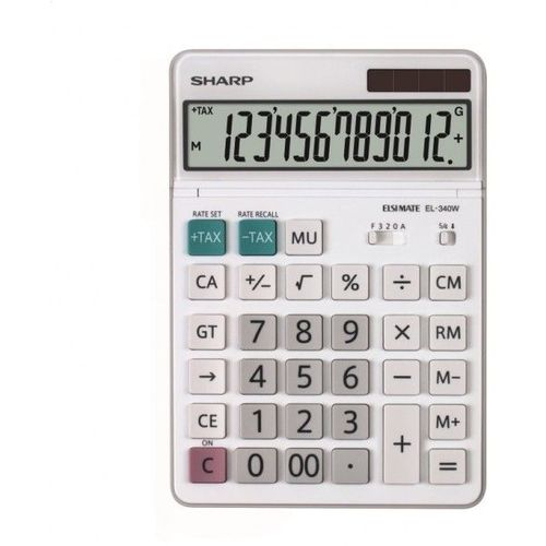 Calculatrice Sharp, EL 320W, white, table, 12-digit