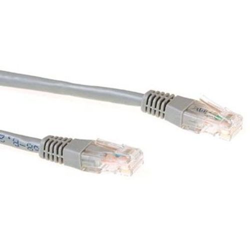 ECON-Line - Cordon de raccordement - RJ-45 (M) pour RJ-45 (M) - 2 m - UTP - CAT 6 - gris, RAL 7045