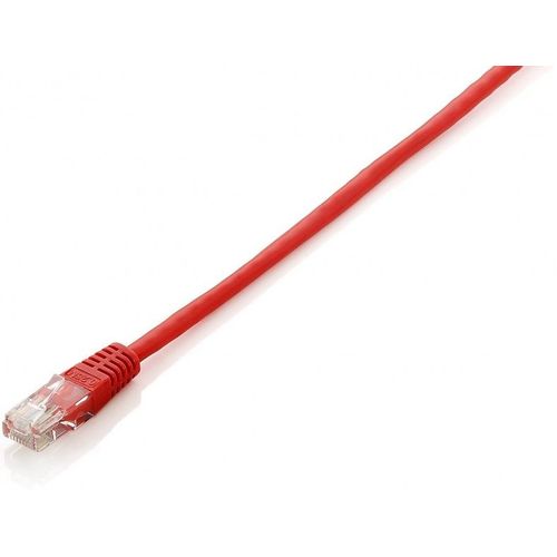 Equip Life - Cordon de raccordement - RJ-45 (M) pour RJ-45 (M) - 3 m - UTP - CAT 6 - moulé, bloqué - rouge