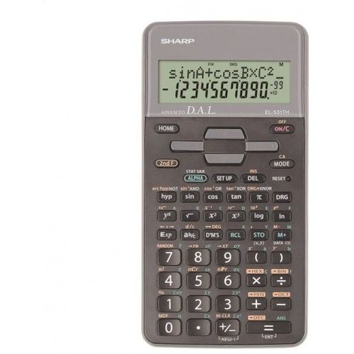 Calculatrice Sharp, EL-531THGY, black, school