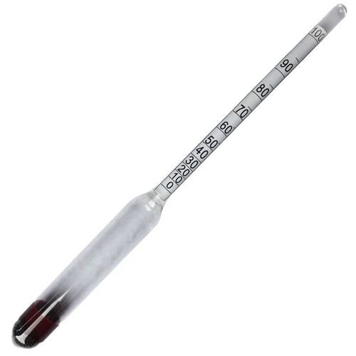 Alcoomètre 0-100 Vol%, Hydromètre (Sans Thermomètre) Compteur D'alcool Testeur D'alcool Densimètre, Adapté À Tous Les Spiritueux Ou Distillats Goodnice