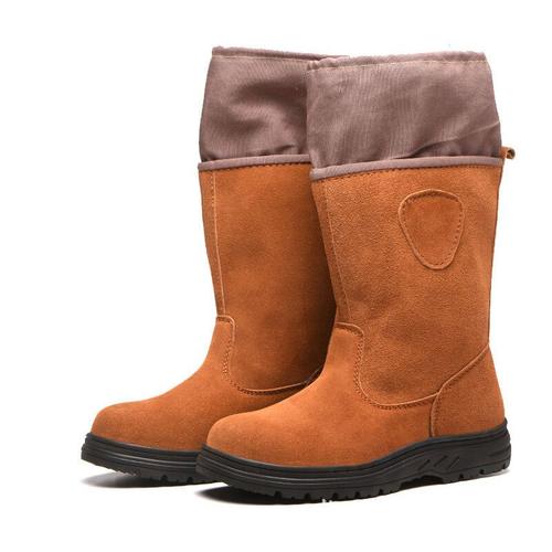 Botte De Sécurité, Homme/Femme Chantier Chaussure Homme Cuir Boots Sécurité Confortable Durable Pour Travail Résistant À L'eau, Protection Des Orteils En Acier (Eu 41) Goodnice