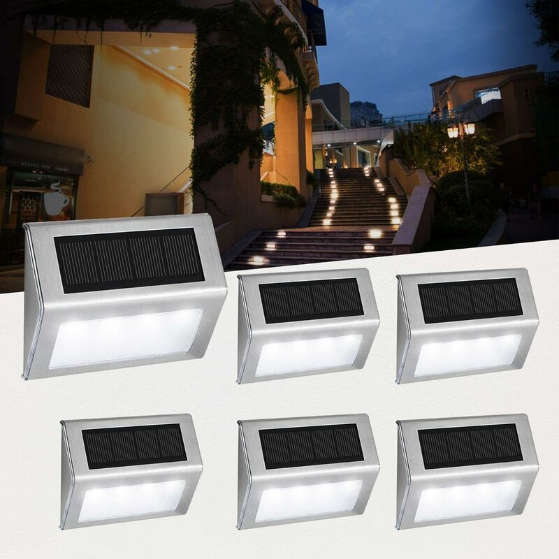 6 Paquet Lampe Solaire Exterieur 3 Led ,Éclairage Extérieur Solaire...