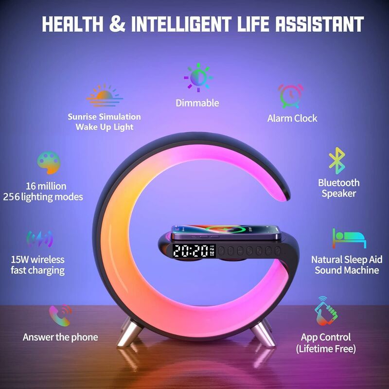 Nouvelle Lampe De Table Intelligente, Lampe D'ambiance Avec ... - 2