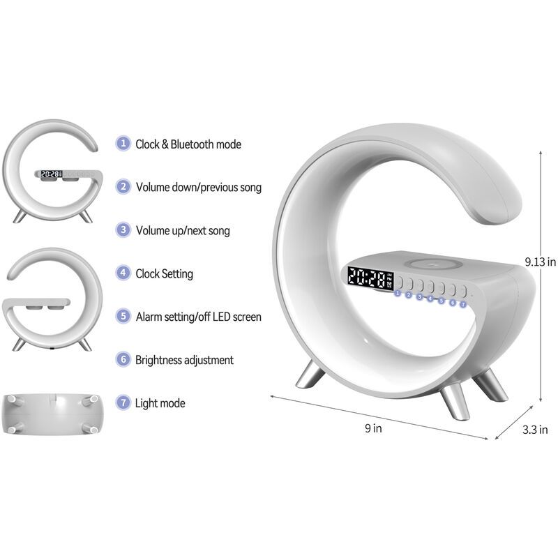 Nouvelle Lampe De Table Intelligente, Lampe D'ambiance Avec ... - 5