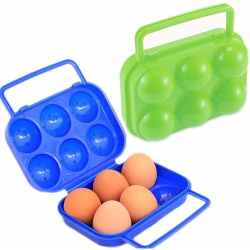 2 Pièces Portable Porte-Oeufs Plastique,Box Egg,Boîte À ?ufs Portable Pliable Boîte Oeuf Boîte De Rangement Oeufs Conteneur Plateau D'oeuf Goodnice