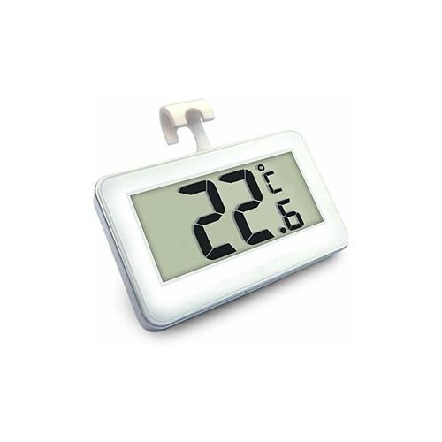 Thermomètre numérique pour congélateur Thermomètre de réfrigérateur sans fil et moniteur de température intérieure (grand écran LED,blanc) Trois modes de placement (suspendu,debout et baton ma goodnice