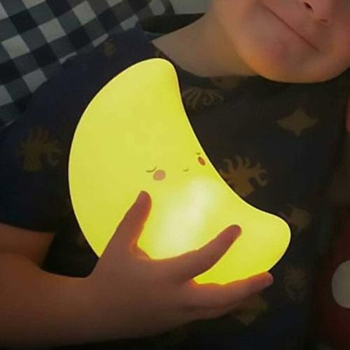 Jolie veilleuse pour enfants bébé Led chambre de bébé lampe de chevet Led chevet sommeil humeur veilleuse dinosaure licorne ours jouet cadeau pour enfants bambin - lune goodnice