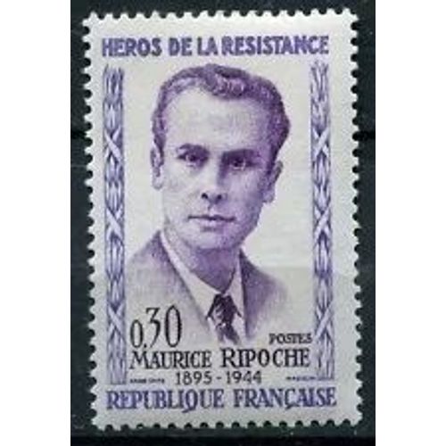 Timbre France 1960 Neuf ** Yt N° 1250 Maurice Ripoche