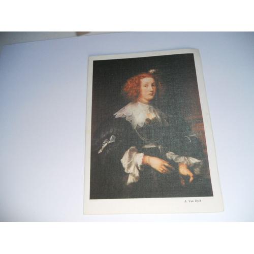 Themes Divers Carte Couleur Double Sans Ecriture A Van Dyck 1599 1641 Portrait De Maria De Reat Italie Peinture/Tbe