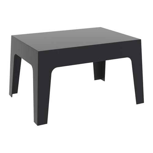 Table Basse De Jardin En Plastique Noir 50x70x43 Cm Mdj10173