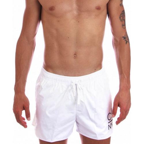 Maillot De Bain Calvin Klein Court New York Logo Homme Blanc