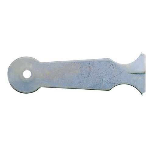 Patte à scellement acier zingué Jardinier Massard - Bout rond - Longueur 8 cm