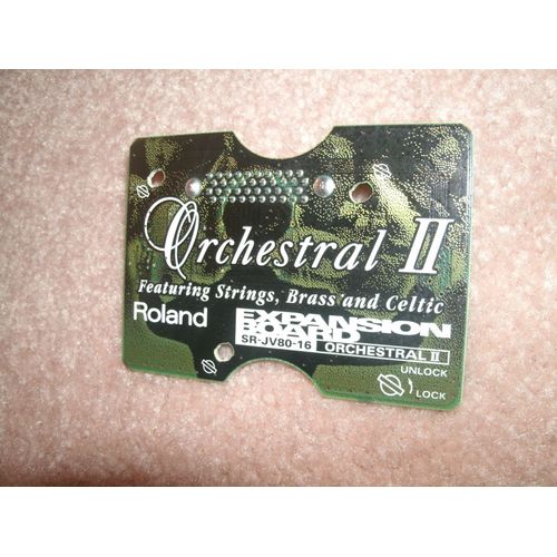 Carte Roland Orchestral Ii Sr-Jv80-16 Pour Les Synthétiseurs De Séries Jv Xp Et Xv