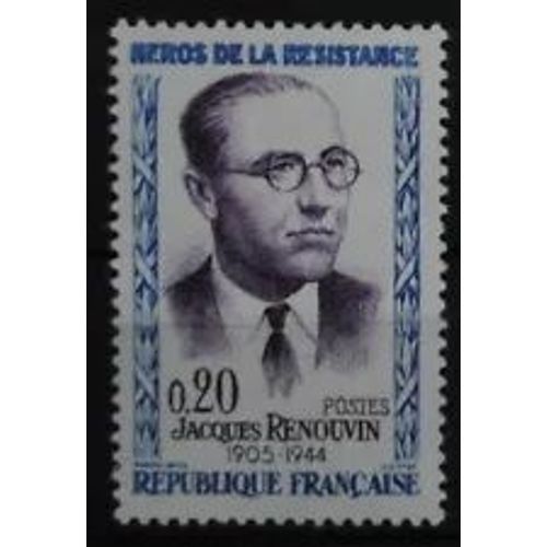 Timbre France 1961 Neuf ** Yt N° 1288 Jacques Renouvin