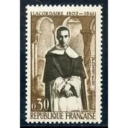 Timbre France 1961 Neuf ** Yt N° 1287 Lacordere Portrait De Chasseriau