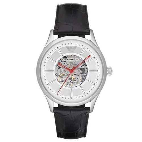 Emporio O Armani Ar2072 Automatic Sport Black Leather Men's Watch