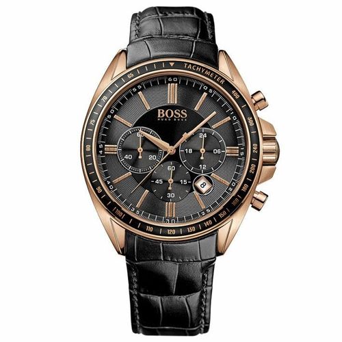Hugo Boss 1513092 Herren-Armbanduhr Chronograph Quarz Leder Men's Watch