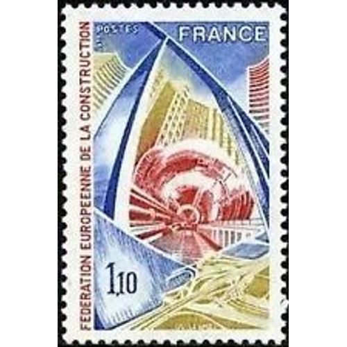 Timbre France 1977 Neuf ** Yt N° 1934 Fédération Européenne De La Construction